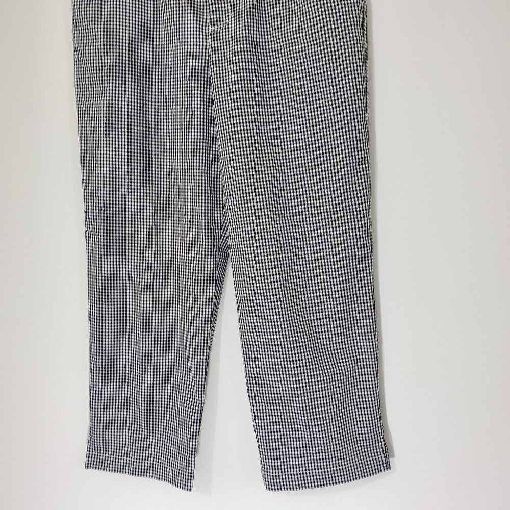 Evan-Picone Black/White Checked Capris, Size 8 - Picture 4 of 9